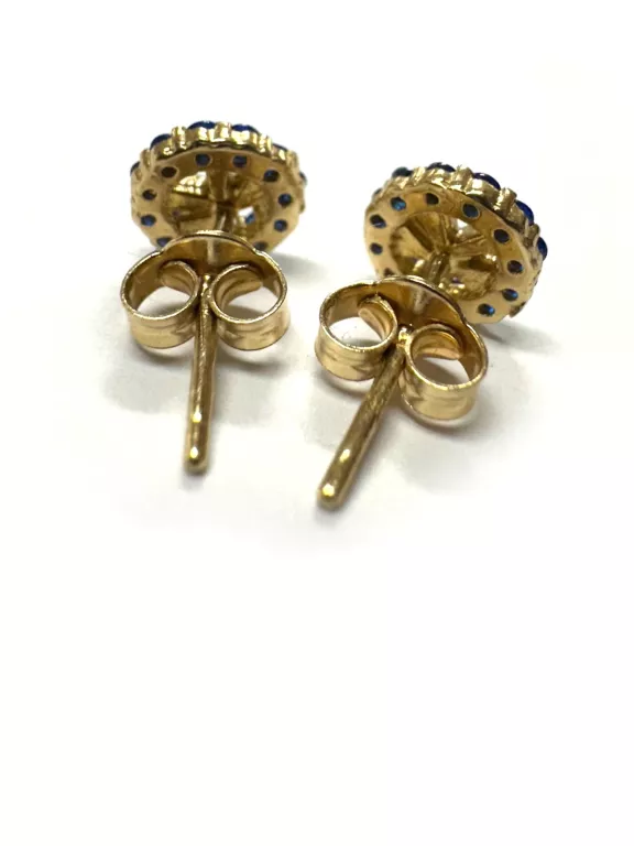 KOLCZYKI KOKOARDKI ZŁOTE 585 1,23G