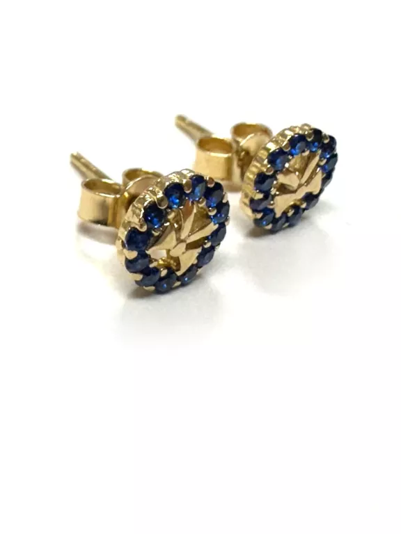 KOLCZYKI KOKOARDKI ZŁOTE 585 1,23G