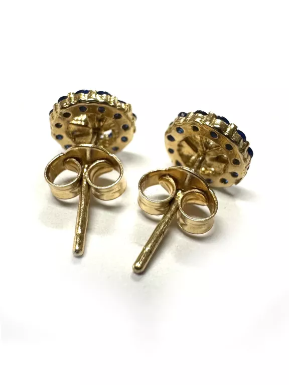 KOLCZYKI KOKOARDKI ZŁOTE 585 1,23G