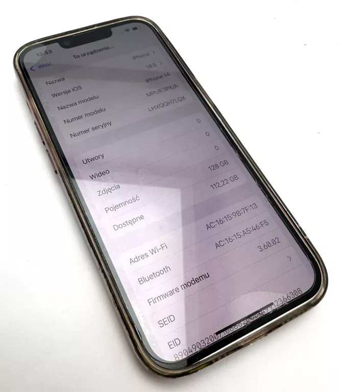 TELEFON IPHONE 14 128GB BATERIA 90%