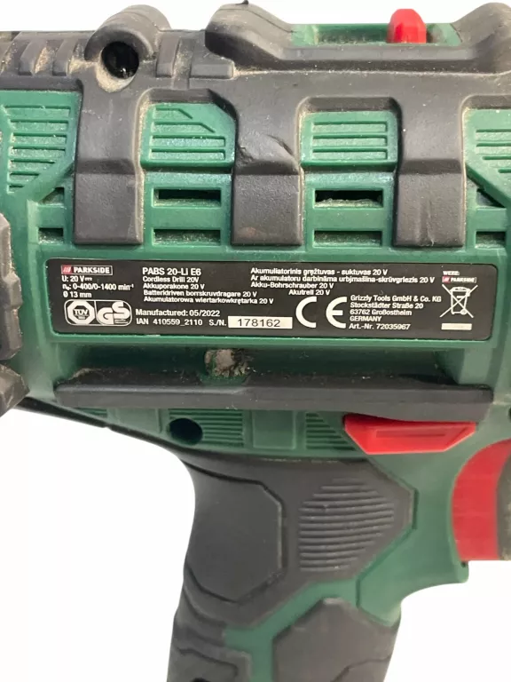 WKRĘTARKA PARKSIDE PABS 20-LI E6 - ZESTAW