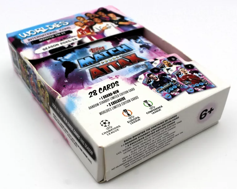 MINI PUSZKA TIN #1 MATCH ATTAX 25/26 WORLDIES WORLD BEATERS