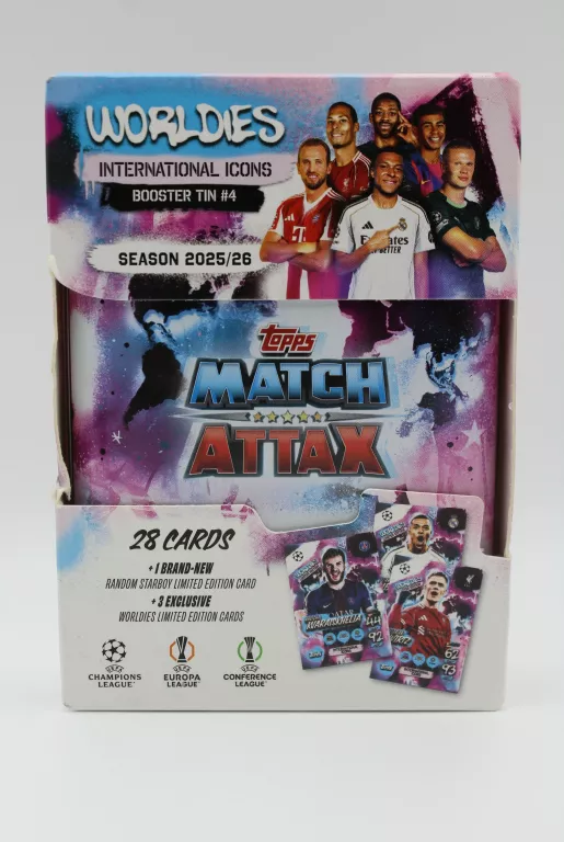 MINI PUSZKA TIN #1 MATCH ATTAX 25/26 WORLDIES WORLD BEATERS