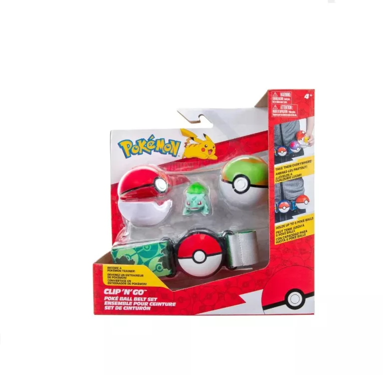 POKEMON CLIP'N'GO PAS TRENERA POKEBALL BULBASAUR 191726426288