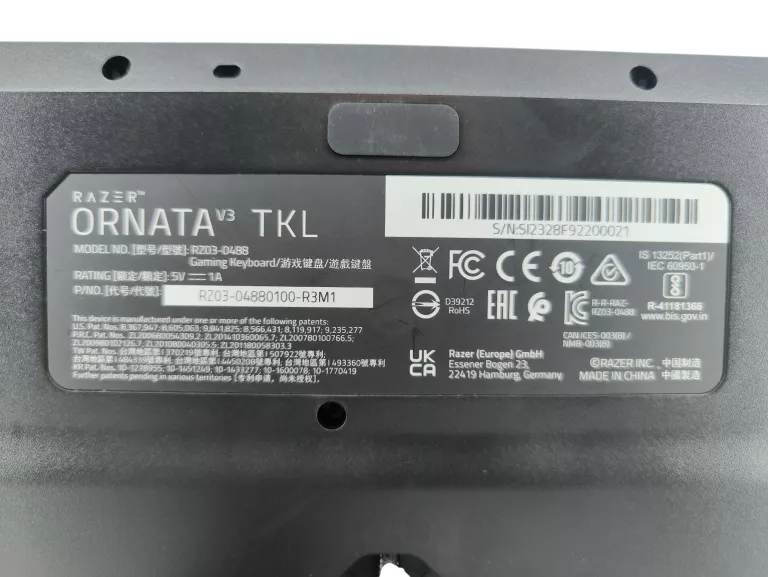 KLAWIATURA RAZER ORNATA V3 KOMPLET