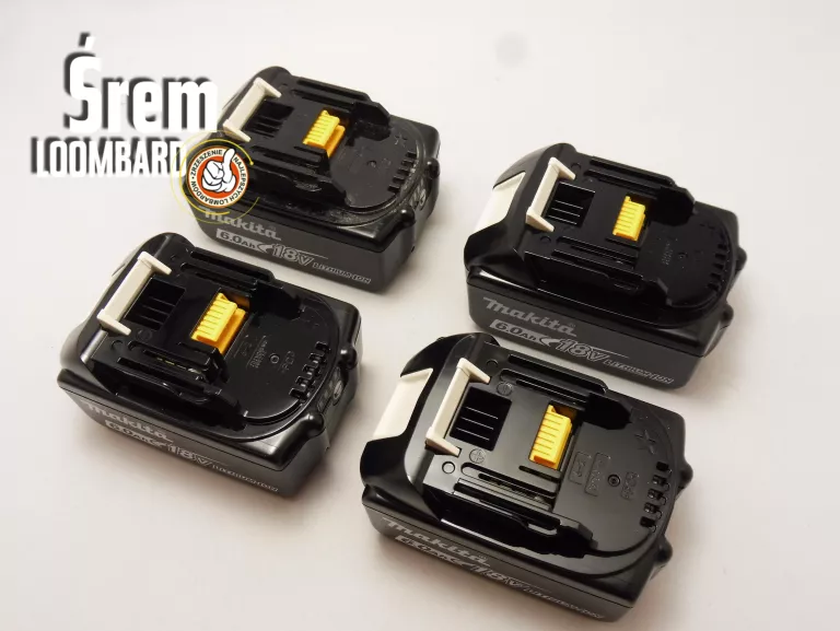 ŁADOWARKA MAKITA + 4 X AKU 6.0AH, KOMPLET, IGŁA STAN!