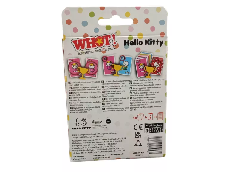 WHOT! HELLO KITTY GRA KARCIANA 5+