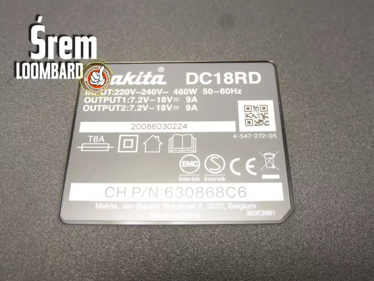 ŁADOWARKA MAKITA + 4 X AKU 6.0AH, KOMPLET, IGŁA STAN!