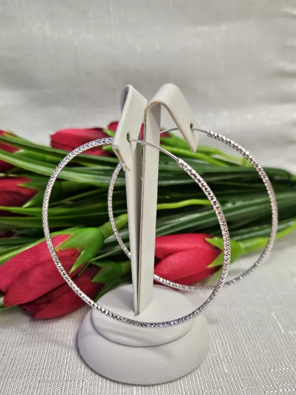 SREBRNE DUŻE KOLCZYKI  KOŁA 5,44 G 925