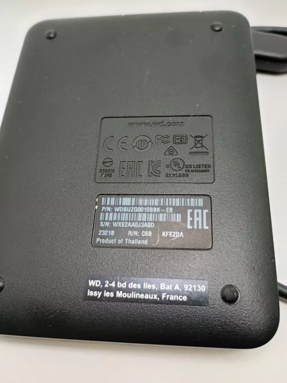 DYSK ZEWNĘTRZNY HDD WESTERN DIGITAL WDBUZG0010BBK-EESN 1TB