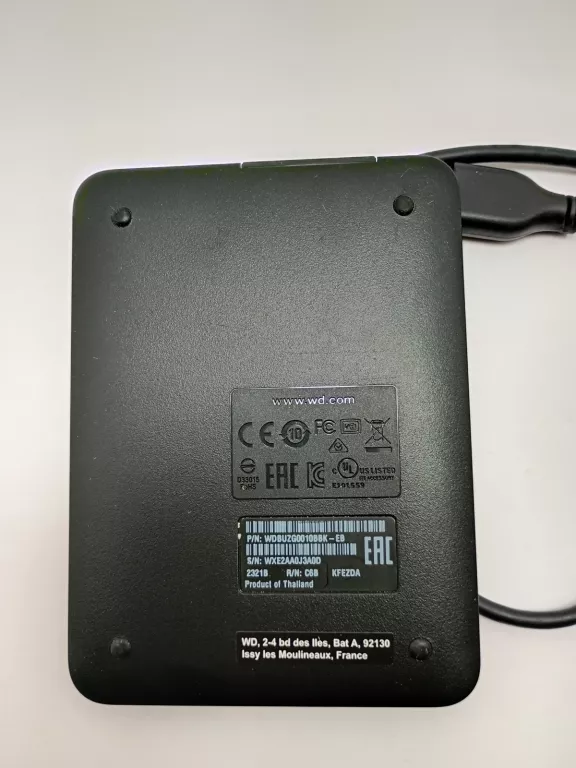 DYSK ZEWNĘTRZNY HDD WESTERN DIGITAL WDBUZG0010BBK-EESN 1TB