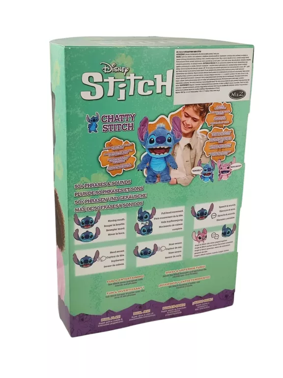 INTERAKTYWNA MASKOTKA STITCH CHATTY PRZYTULANKA WOW DISNEY DIS-1025-01