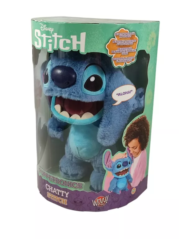 INTERAKTYWNA MASKOTKA STITCH CHATTY PRZYTULANKA WOW DISNEY DIS-1025-01