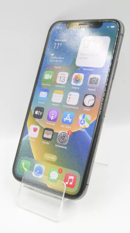 SMARTFON APPLE IPHONE X 64GB BAT.73% ZBITE PLECY