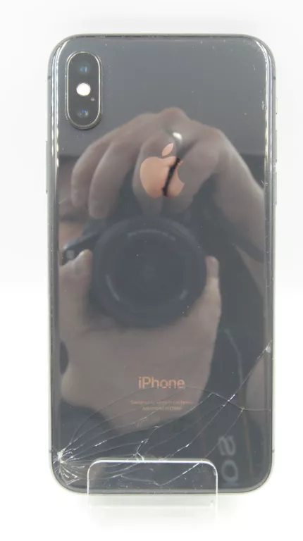 SMARTFON APPLE IPHONE X 64GB BAT.73% ZBITE PLECY