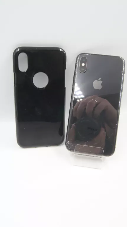 SMARTFON APPLE IPHONE X 64GB BAT.73% ZBITE PLECY