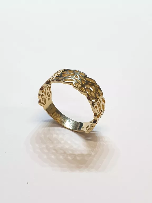 PIĘKNY ZŁOTY PIERŚCIONEK R 20 14 K