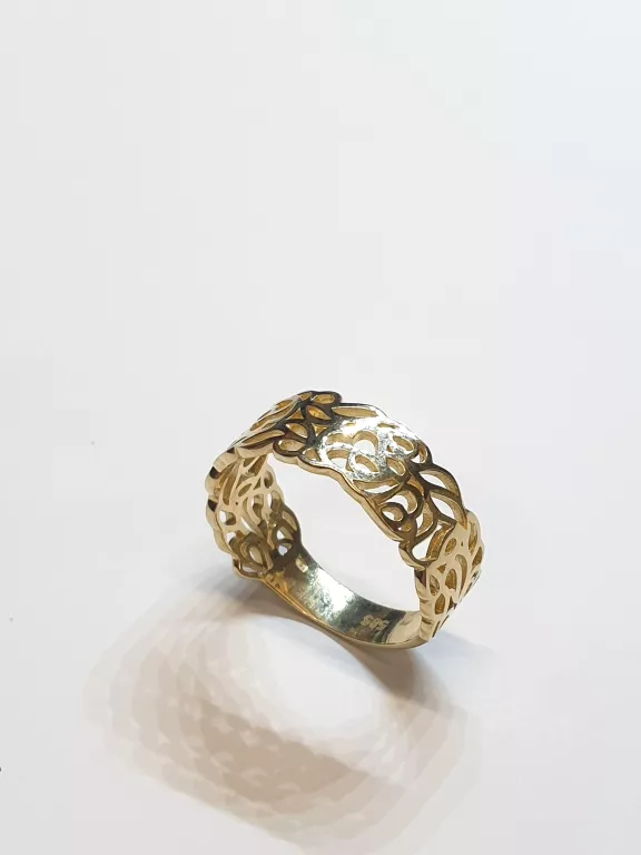 PIĘKNY ZŁOTY PIERŚCIONEK R 20 14 K