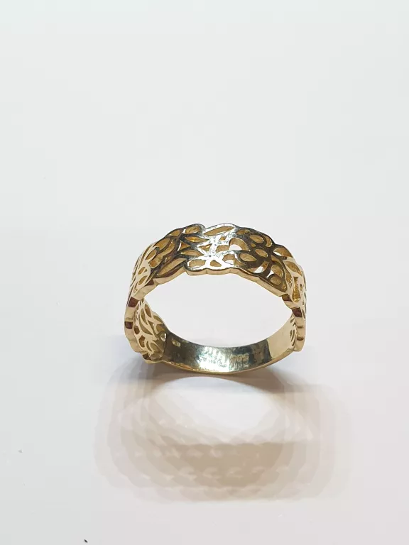 PIĘKNY ZŁOTY PIERŚCIONEK R 20 14 K