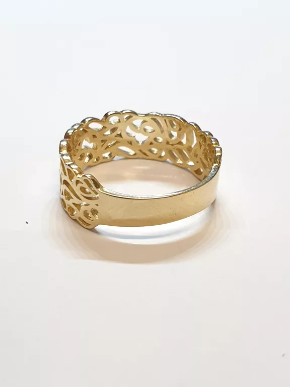 PIĘKNY ZŁOTY PIERŚCIONEK R 20 14 K