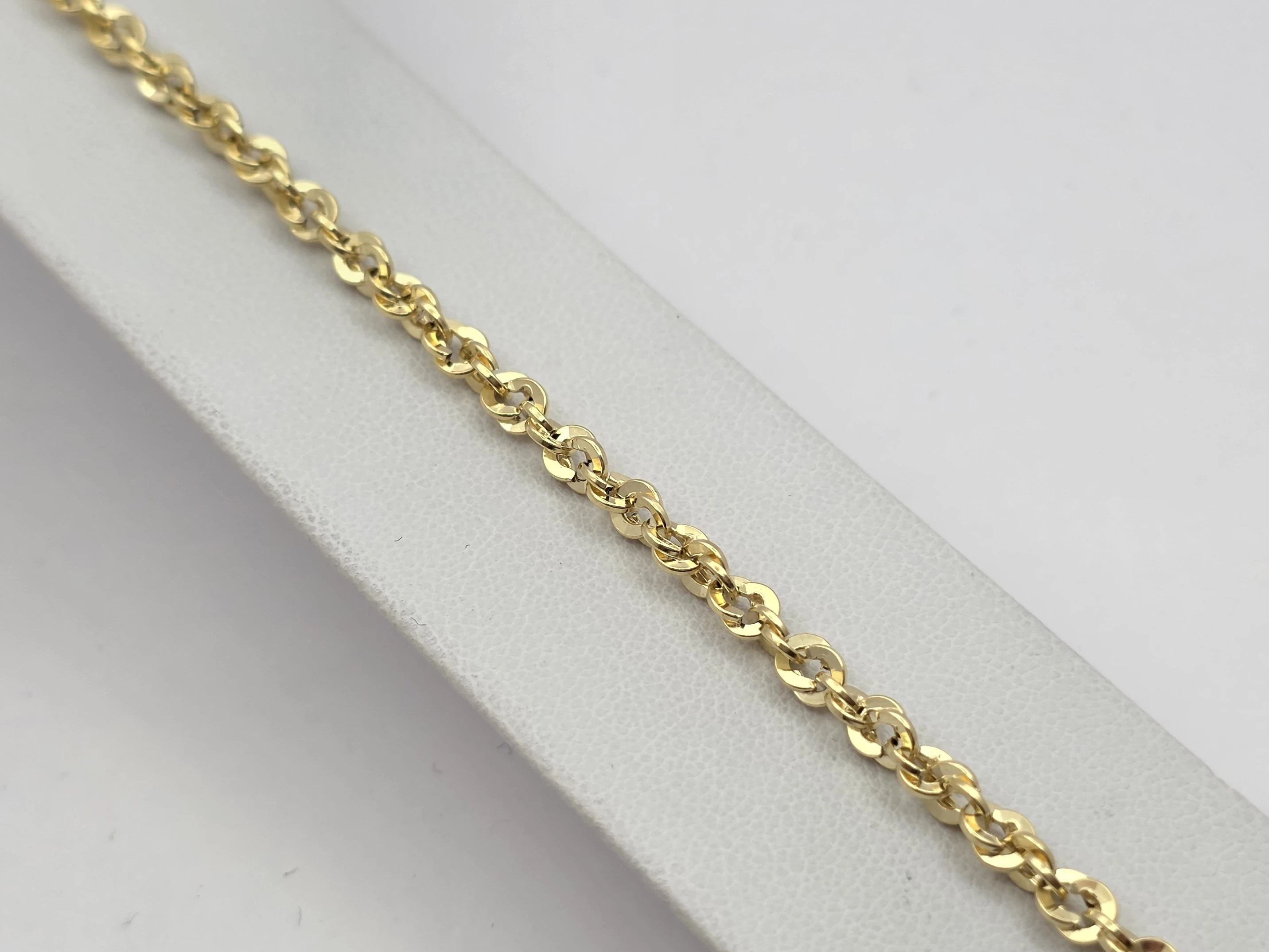 zlota-bransoletka-splot-kordel-585-14k-19cm-220g-dlugosc-calkowita-1900