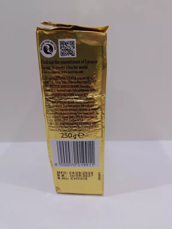 KAWA MIELONA LAVAZZA QUALITA ORO 250G