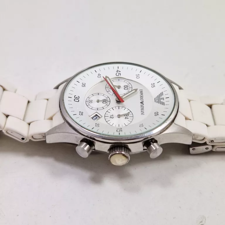 ZEGAREK EMPORIO ARMANI AR5859 BIAŁY OPIS