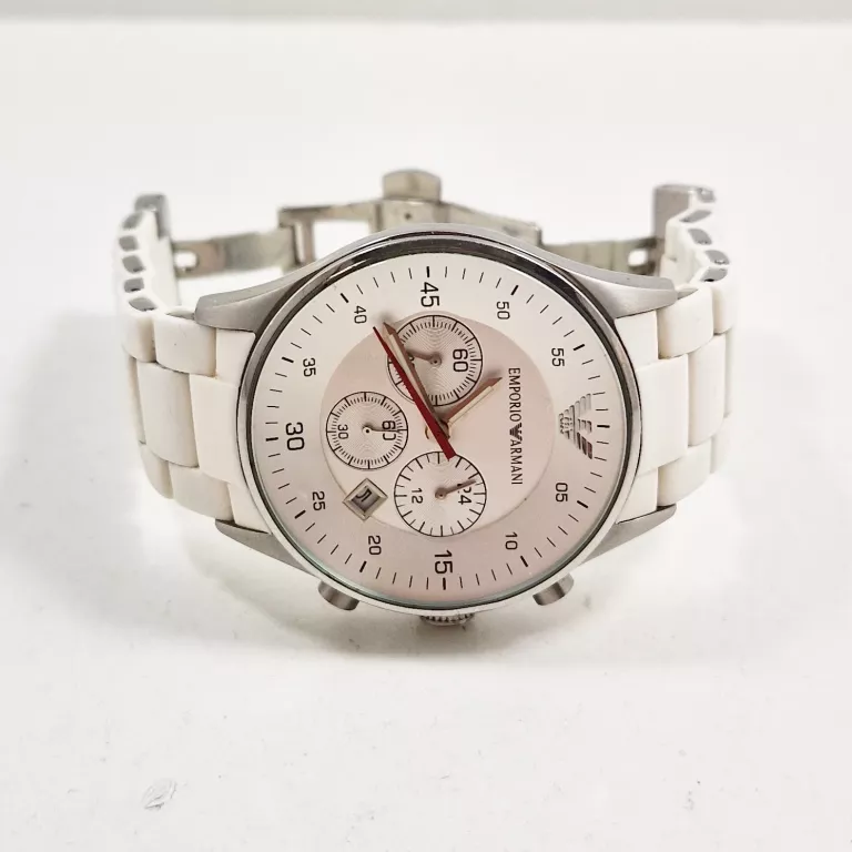 ZEGAREK EMPORIO ARMANI AR5859 BIAŁY OPIS
