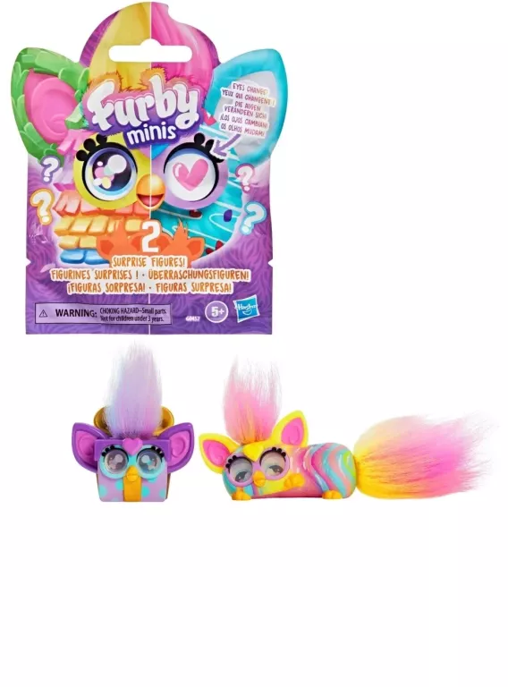 FURBY MINIS FIGURKI KOLEKCJONERSKIE 2SZT MINI MASKOTKA HASBRO