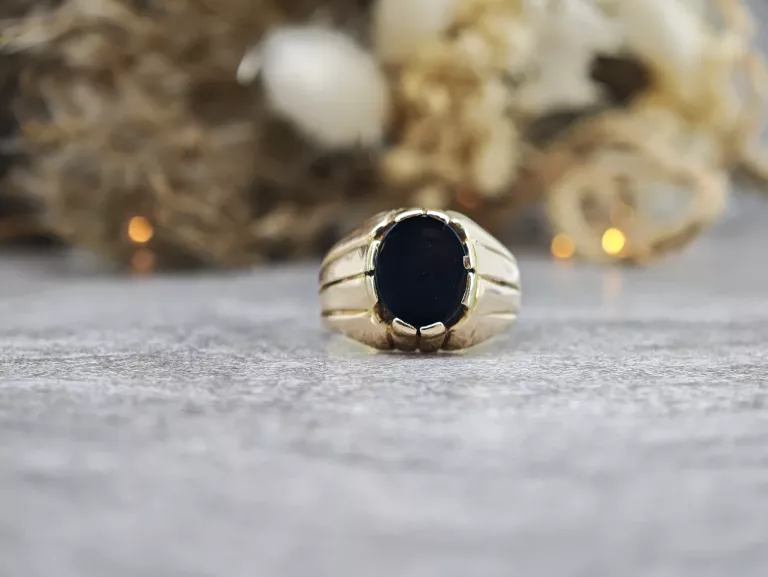 ZŁOTY SYGNET MĘSKI PRÓBA 585 WAGA 7.84G ROZM 22