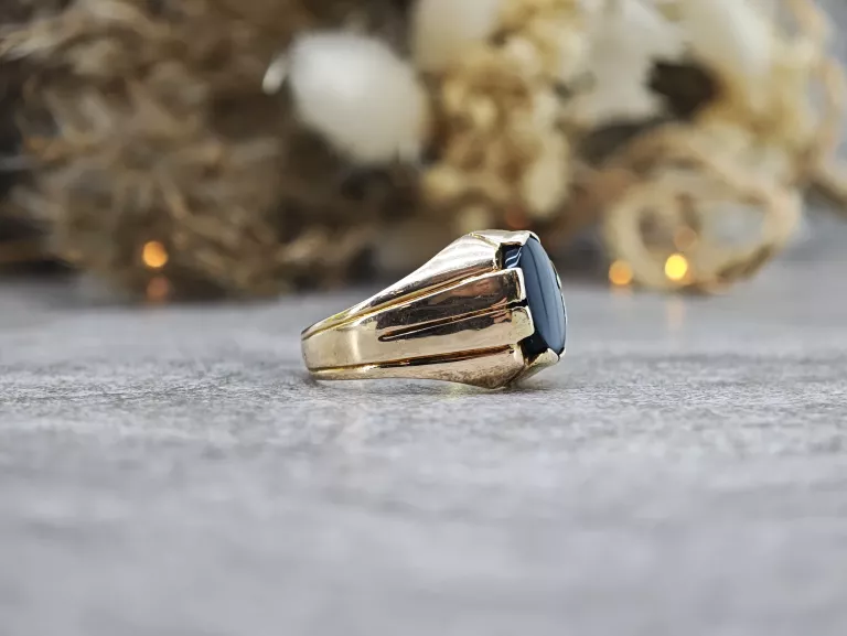 ZŁOTY SYGNET MĘSKI PRÓBA 585 WAGA 7.84G ROZM 22