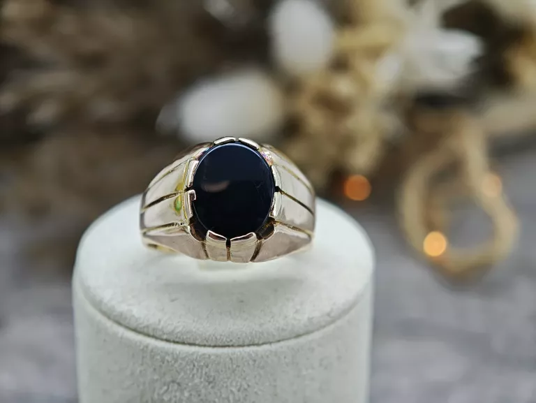 ZŁOTY SYGNET MĘSKI PRÓBA 585 WAGA 7.84G ROZM 22