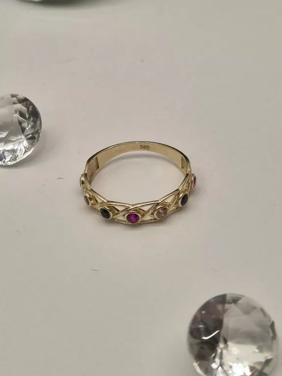 PIĘKNY ZŁOTY PIERCIONEK 585 1,70GR