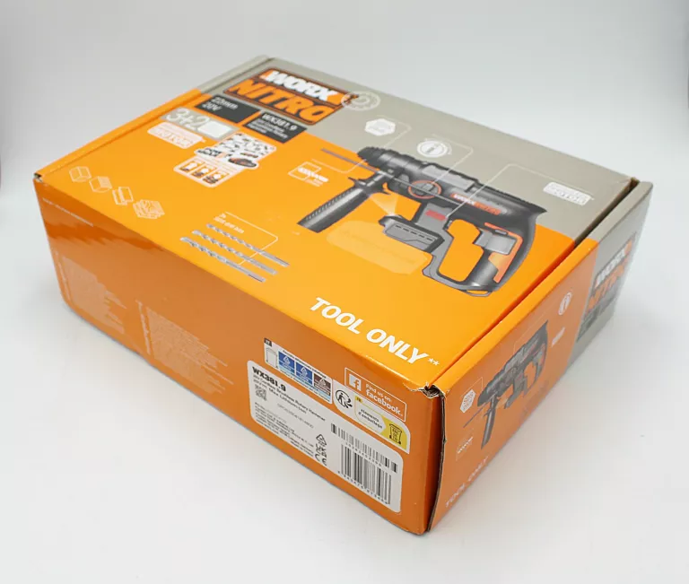 MŁOTOWIERTARKA BEZSZCZOTKOWA WORX WX381.9 20V NITRO