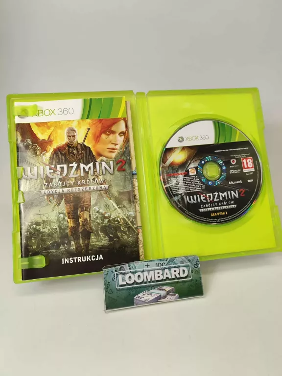 GRA NA XBOX 360 WIEDZMIN 2: ZABÓJCY KRÓLÓW EDYCJA ROZSZERZONA