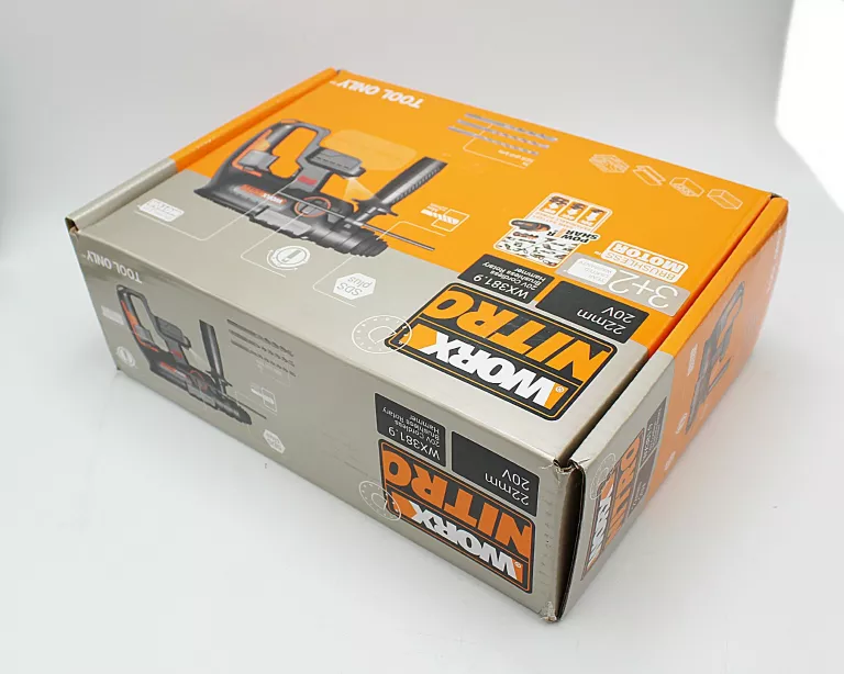 MŁOTOWIERTARKA BEZSZCZOTKOWA WORX WX381.9 20V NITRO