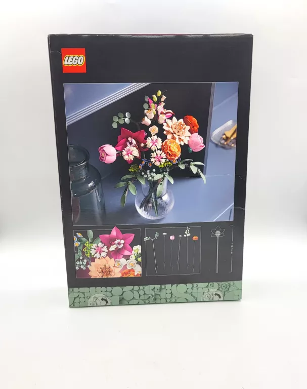LEGO BOTANICALS 10374 KWIATKI BUKIET RÓŻ RÓŻOWYCH