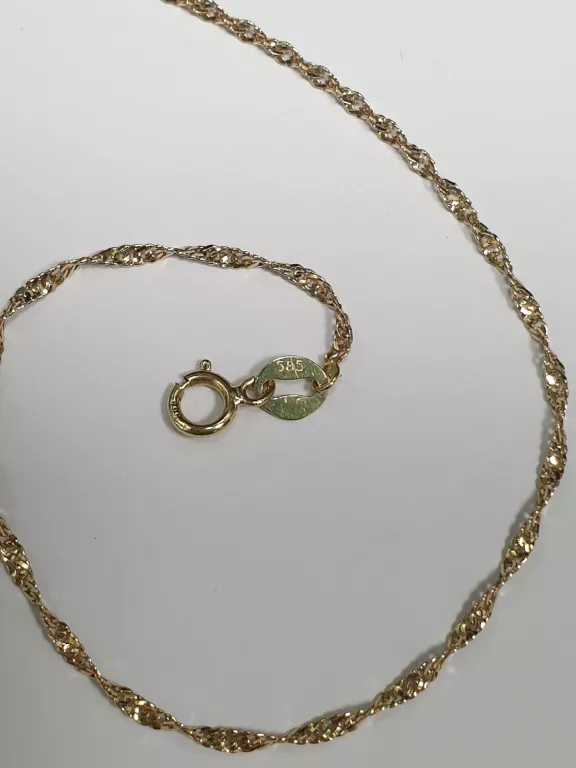 ZŁOTY ŁAŃCUSZEK 1,72G 585 46CM