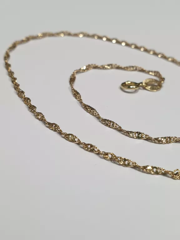 ZŁOTY ŁAŃCUSZEK 1,72G 585 46CM