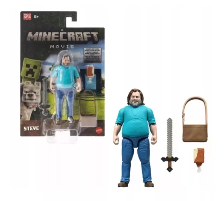 MINECRAFT MOVIE STEVE FIGURKA ZABAWKA FILMOWA STEVE
