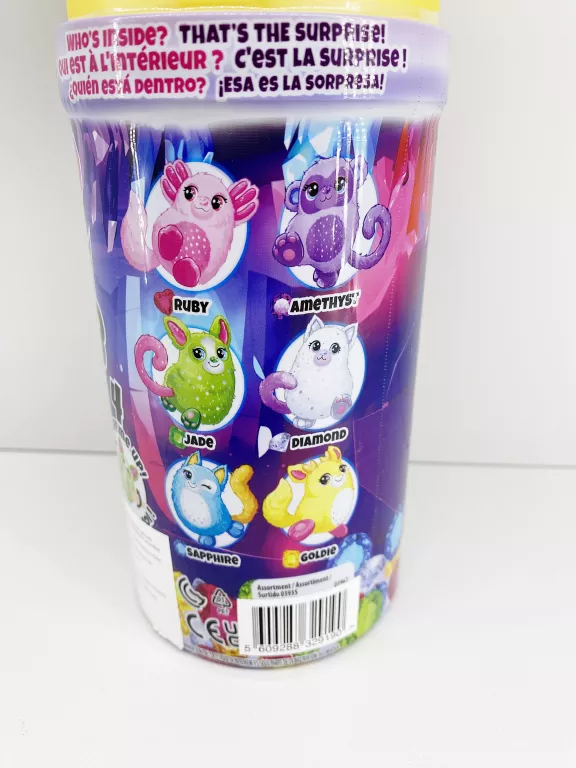 MISFITTENS SAPPHIRE PLUSZOWA ZABAWKA NIESPODZIANKA KOTEK SERIA 5 GEMSTONE