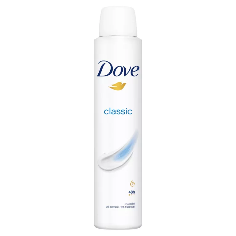 DOVE CLASSIC – ANTYPERSPIRANT W SPRAYU DLA KOBIET OCHRONA 48 H 200 ML