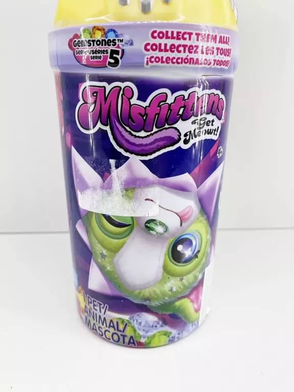 MISFITTENS SAPPHIRE PLUSZOWA ZABAWKA NIESPODZIANKA KOTEK SERIA 5 GEMSTONE