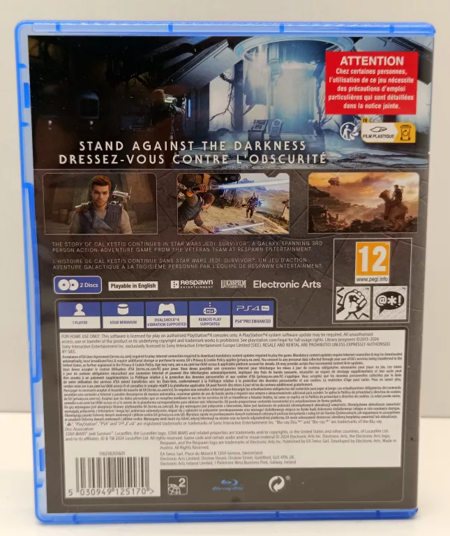STAR WARS JEDI: OCALAŁY PLAYSTATION 4 (PS4) PUDEŁKOWA