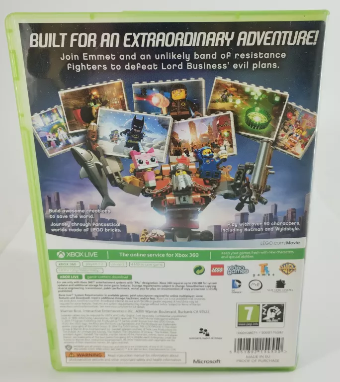 LEGO MOVIE VIDEOGAME XBOX 360