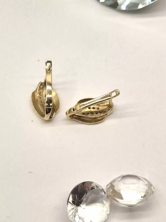 PIĘKNE ZŁOTE KOLCZYKI 585 2,22 GR