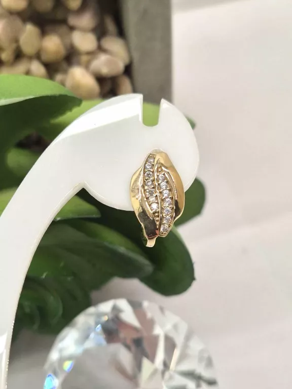 PIĘKNE ZŁOTE KOLCZYKI 585 2,22 GR