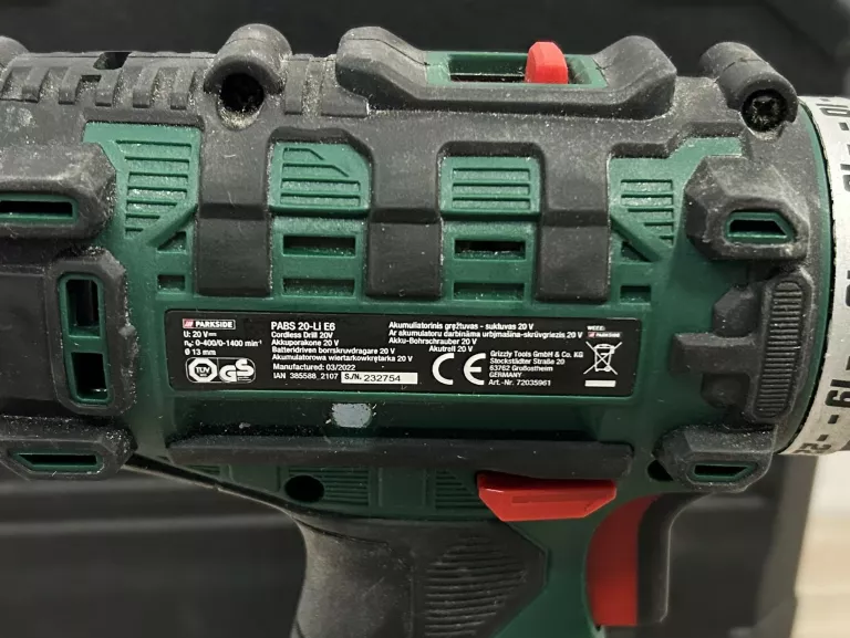WKRĘTARKA PARKSIDE PABS 20-LI E6 KOMPLET