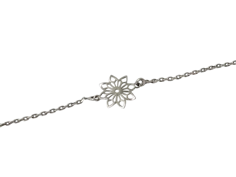 SREBRNA BRANSOLETKA KWIATEK 1,26G PR.925 DŁ.20CM