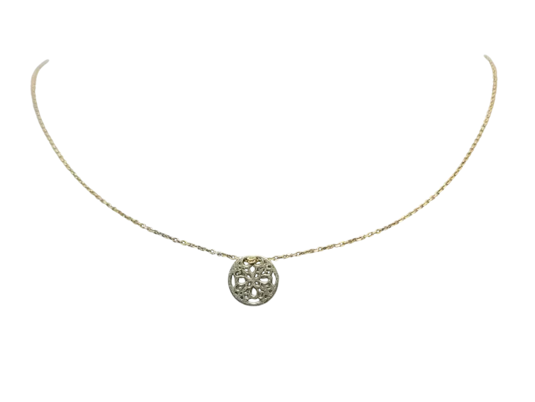 SREBRNY POZŁACANY ŁAŃCUSZEK CELEBRYTKA 1,50G PR.925 DŁ.45CM